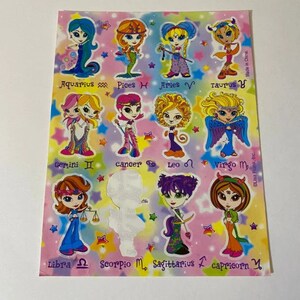 Lisa Frank Zodiac Signs & Girls Sports All-stars Sticker - Etsy