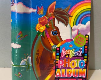 Vintage Lisa Frank Rainbow Chaser Horse Photo Album