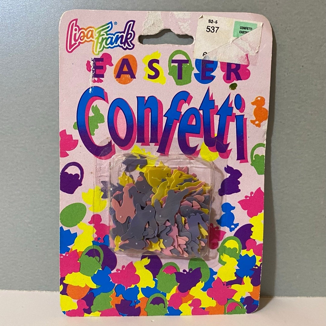Vintage Lisa Frank Bunnies Rabbits Easter Confetti - Etsy