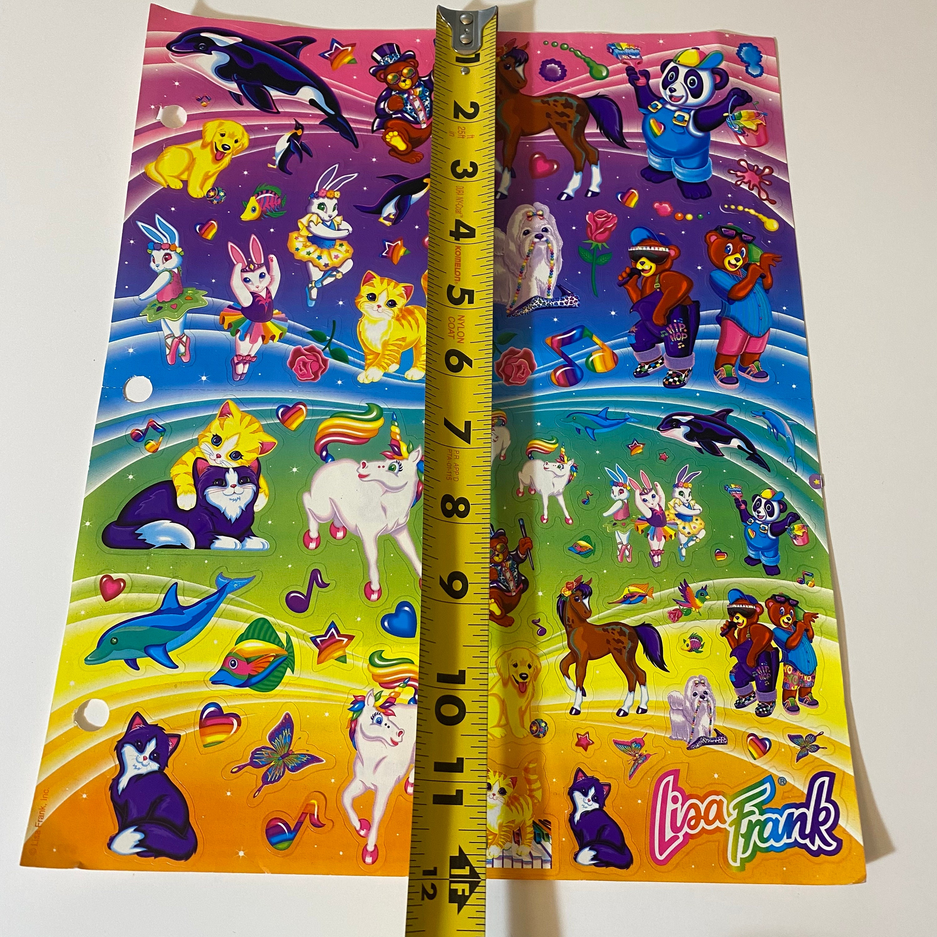 Vintage Lisa Frank Markie Kittens Bunnies Bears Whales Large