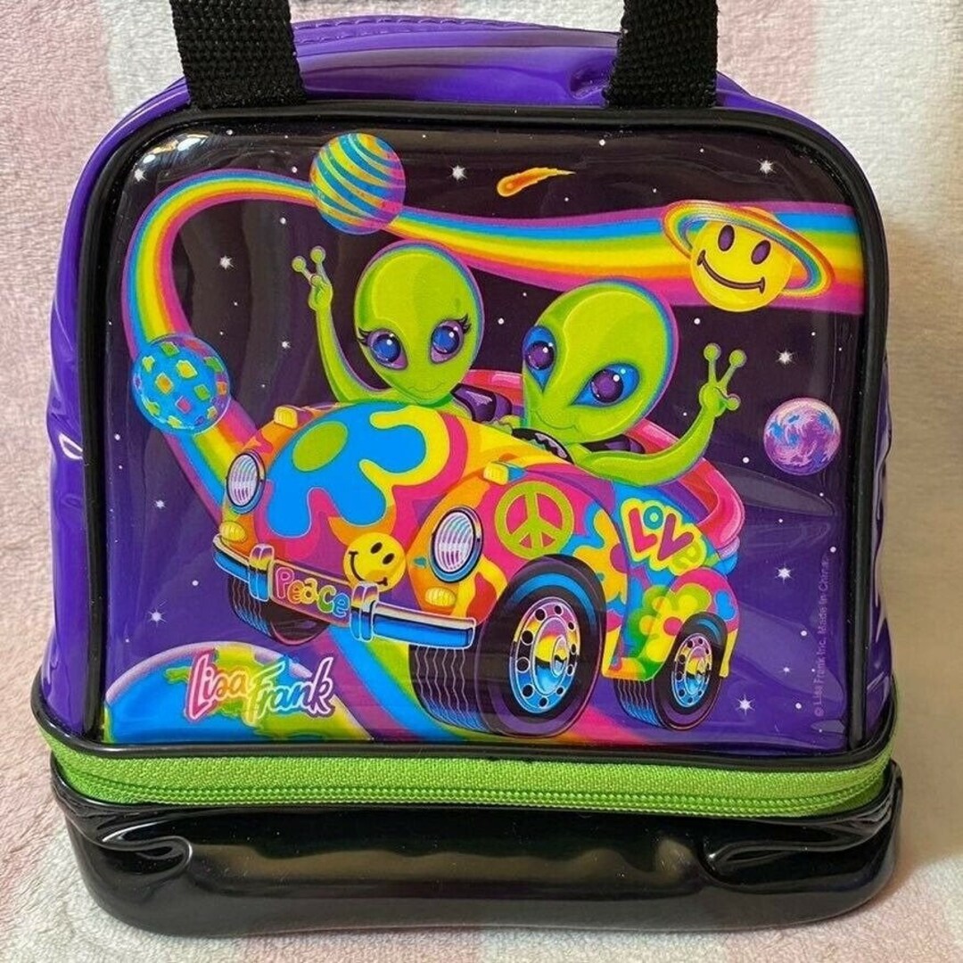 Vintage Lisa Frank Zoomer & Zorbit Aliens Outer Space Lunch Bag - Etsy