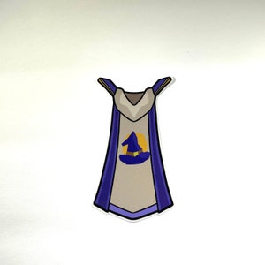 OSRS Skill Cape Vinyl Sticker | Old School Runescape Laptop Sticker, Water Bottle Sticker, Waterproof