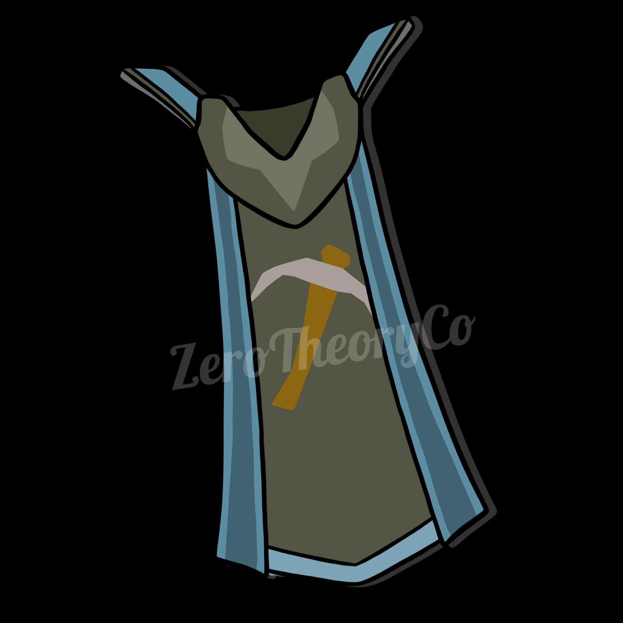 OSRS Mining Cape Vinyl Sticker Old School Runescape Etsy