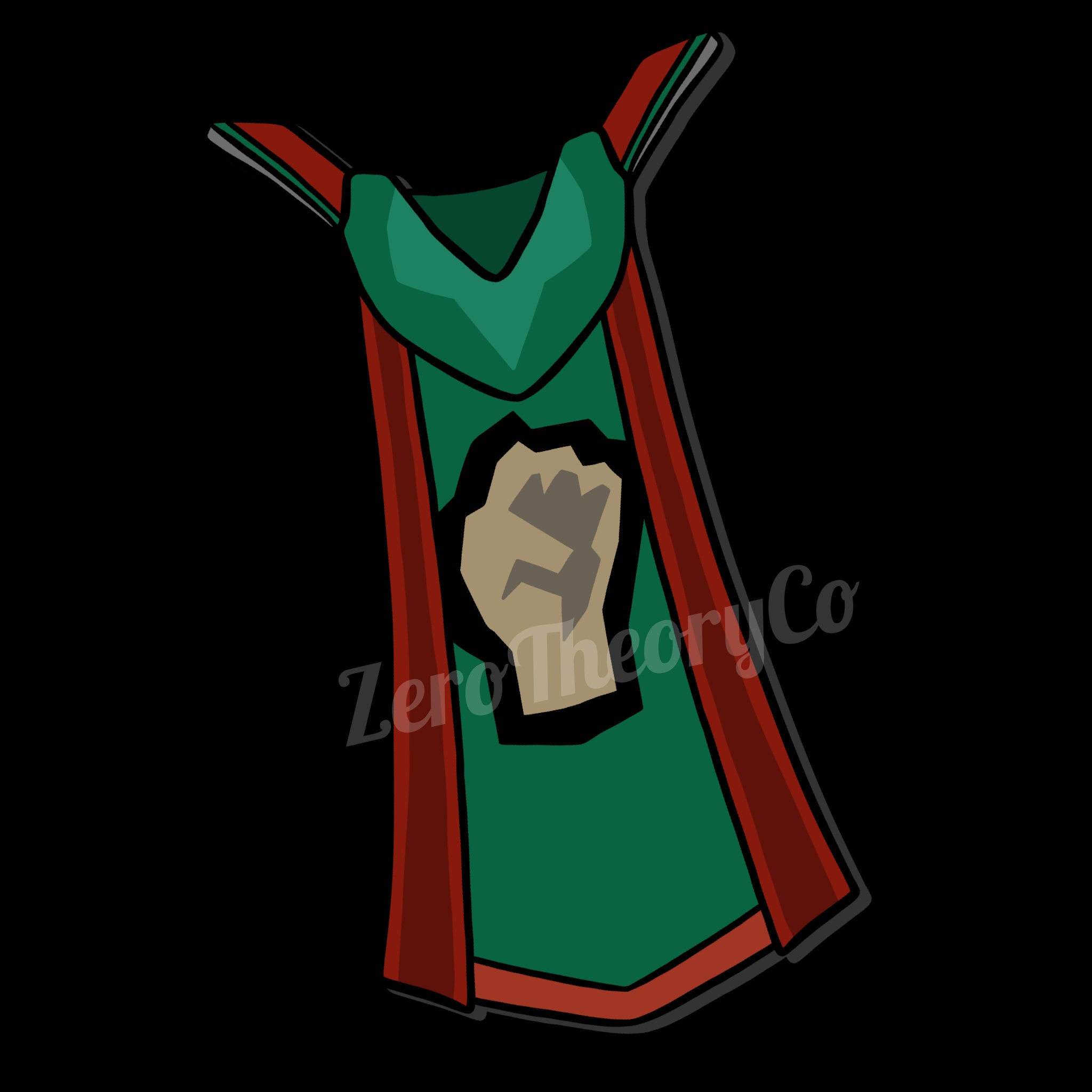 OSRS Strength Cape Vinyl Sticker Old School Runescape Etsy