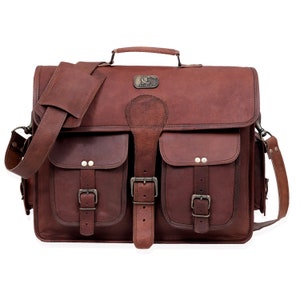 Leather Messenger Handmade Bag Laptop Bag Satchel Bag Padded - Etsy