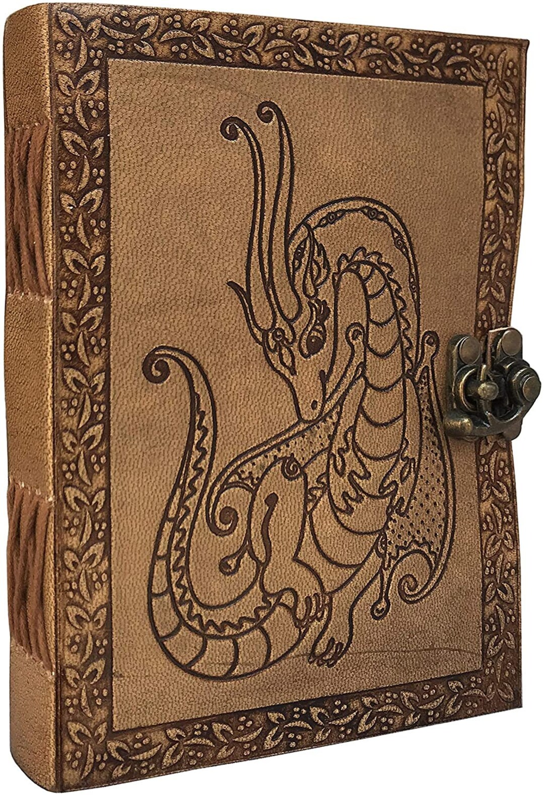Leather Dragon Journal Smart Dragon Emboss Leather Dragon Etsy