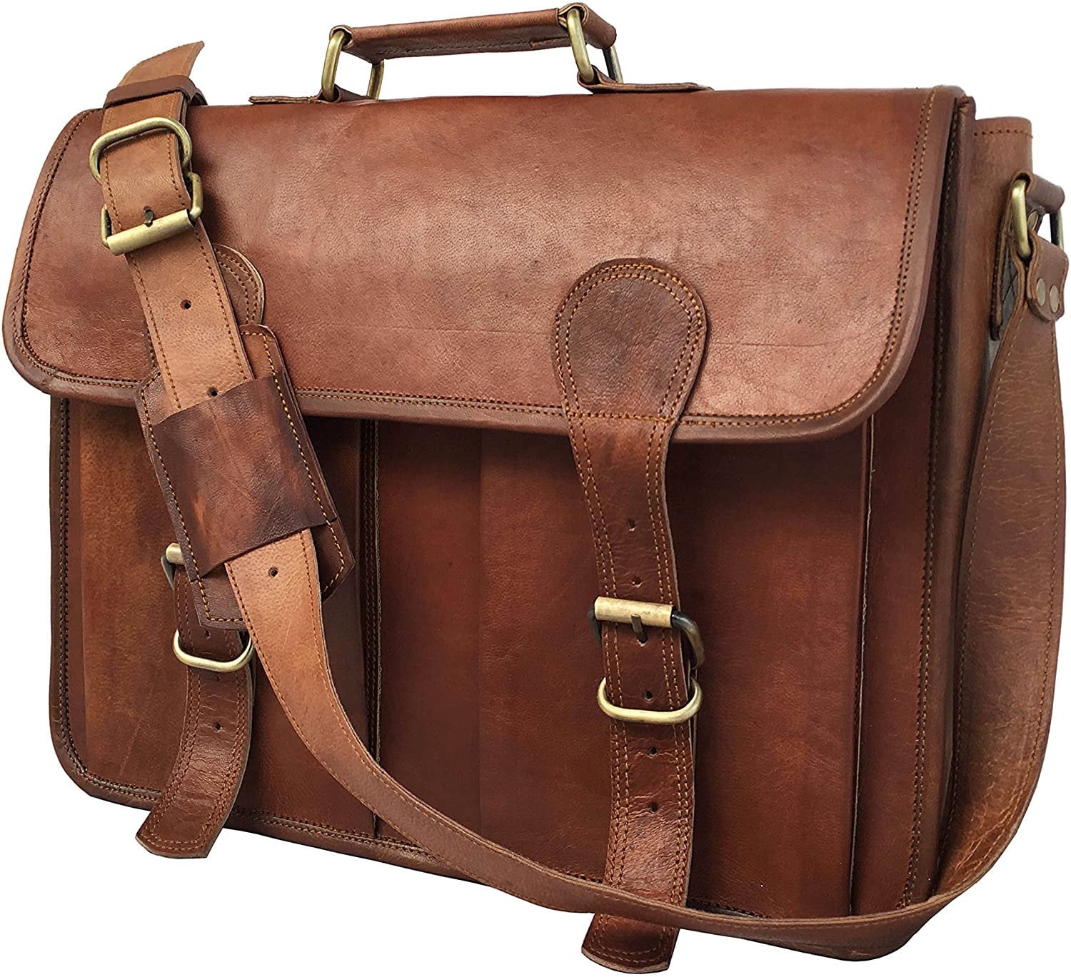 New Authentic Vintage Lacoste MESSENGER BAG Casual 2.8 Khaki Brown