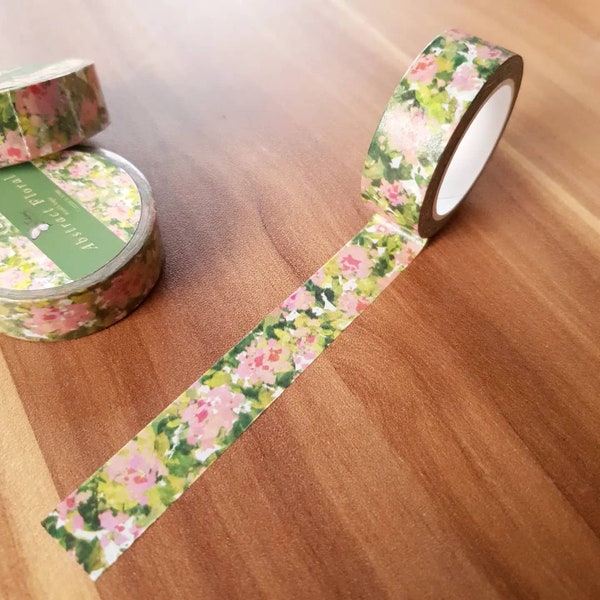 Abstract Floral Washi Tape [WTAF001] || Vintage Washi, Masking Tape, Stationery Tape, Cute Tape || ElissTrations Studios