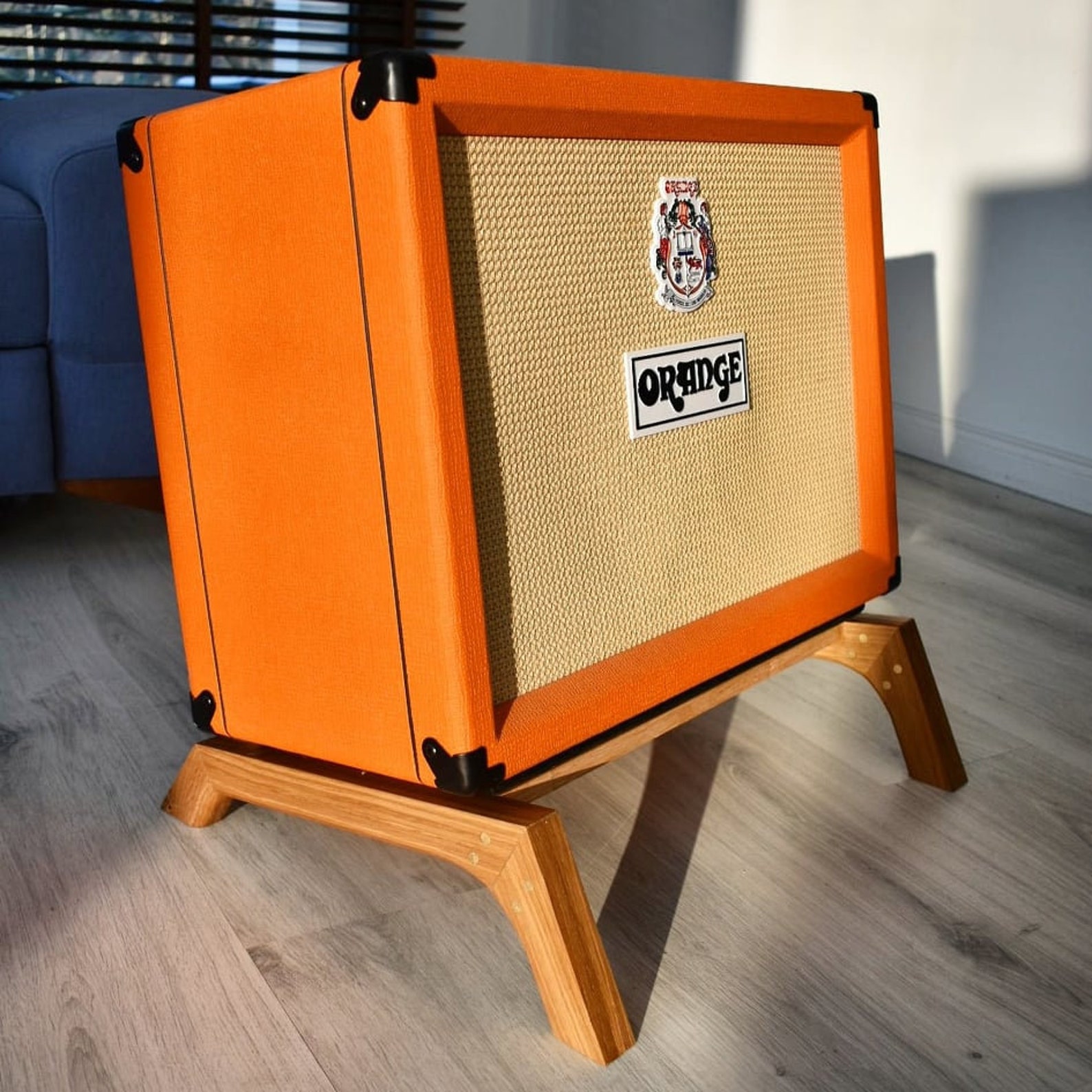 Lakefront Amp Stand Custom Made Solid Wood Guitar Amplifier Etsy