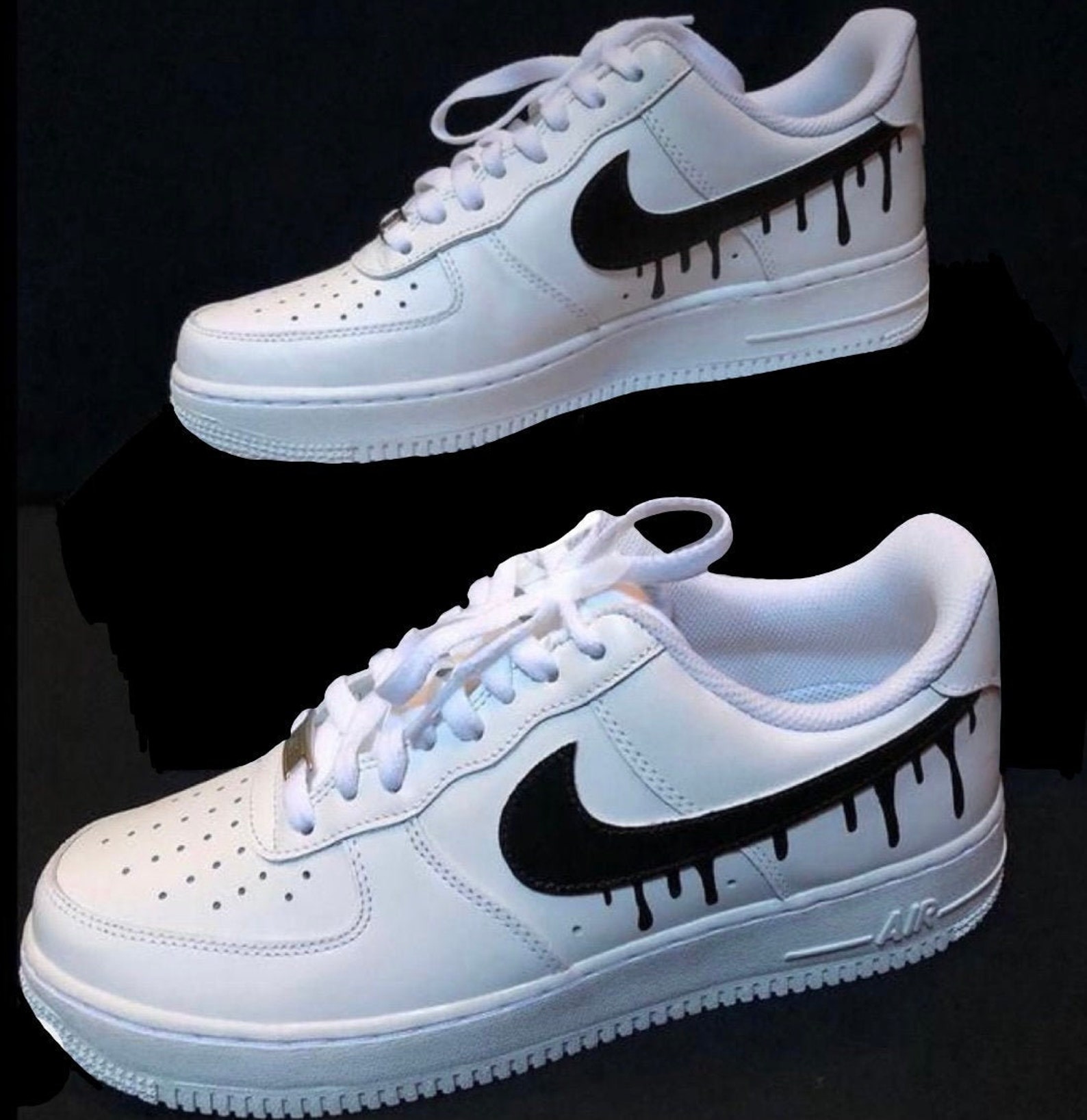 air force 1 drip swoosh