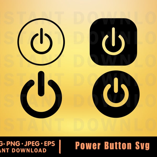 On off Symbol Svg - Etsy