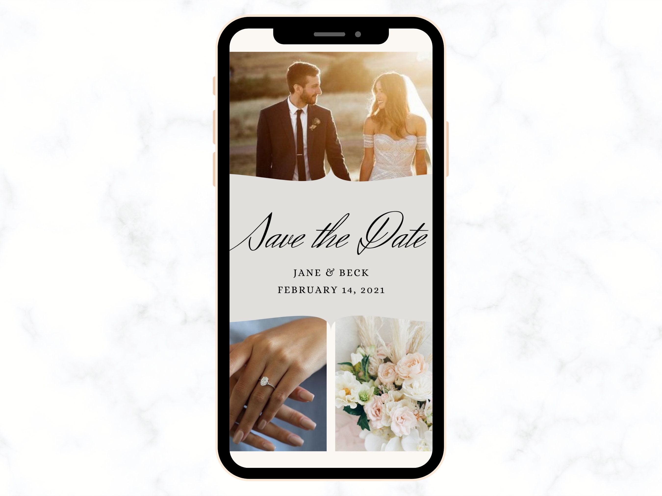 Electronic Wedding Invitation Template E Invite Wedding Etsy