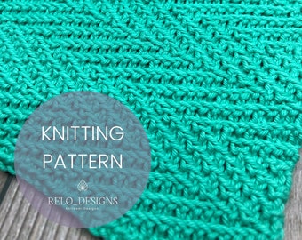 Gypsum Square Digital Knitting Pattern | Blanket | Dishcloth | Dish towel | Blanket Square | Afghan