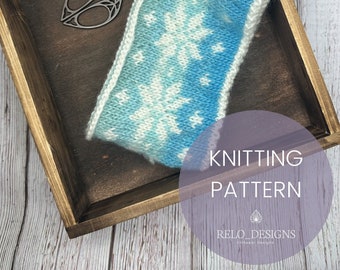 The Snowflake Stirnband Digital Knitting Pattern | Ohrwärmer | Winter | Weihnachten | wendbar