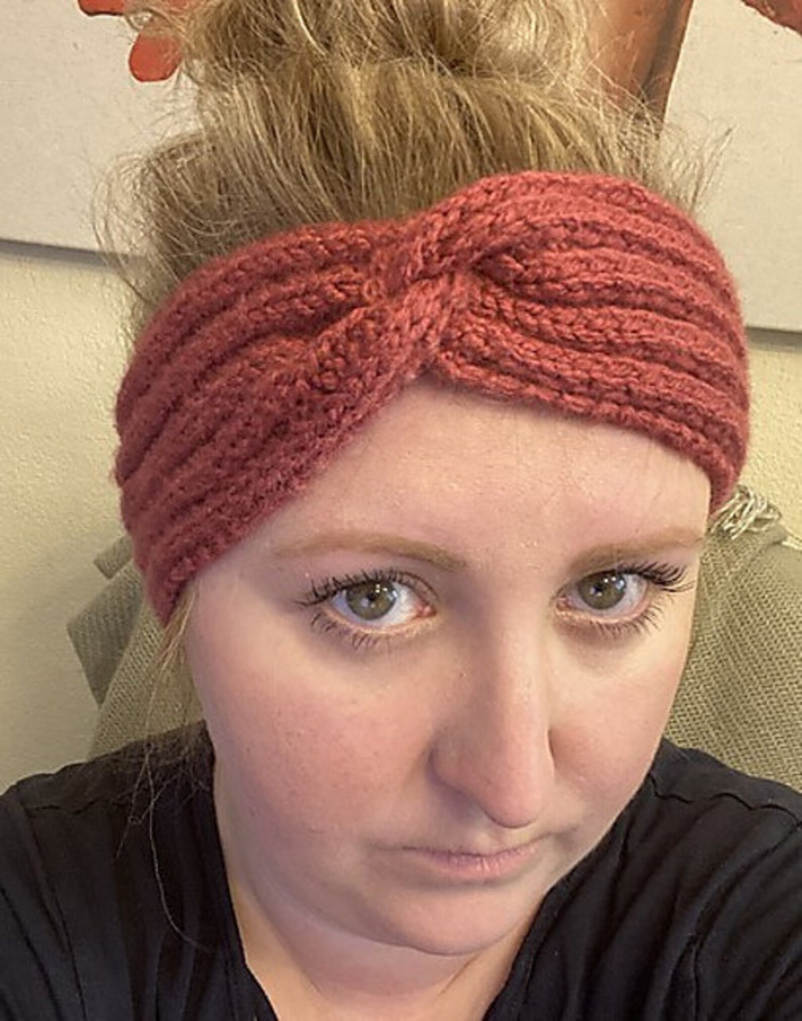 The Twisted Ribbed Ear Warmer Knitting Pattern Etsy