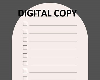 Minimalist Daily To Do List Printable , Beige and Grey, Organization, Planner