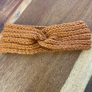 The Twisted Ribbed Ear Warmer Digital Knitting Pattern Headband adult child ribbing easy simple image 5