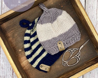 The Celebrations Baby Hat Digital Knitting Pattern | beanie | toque | infant | newborn | gift | handmade