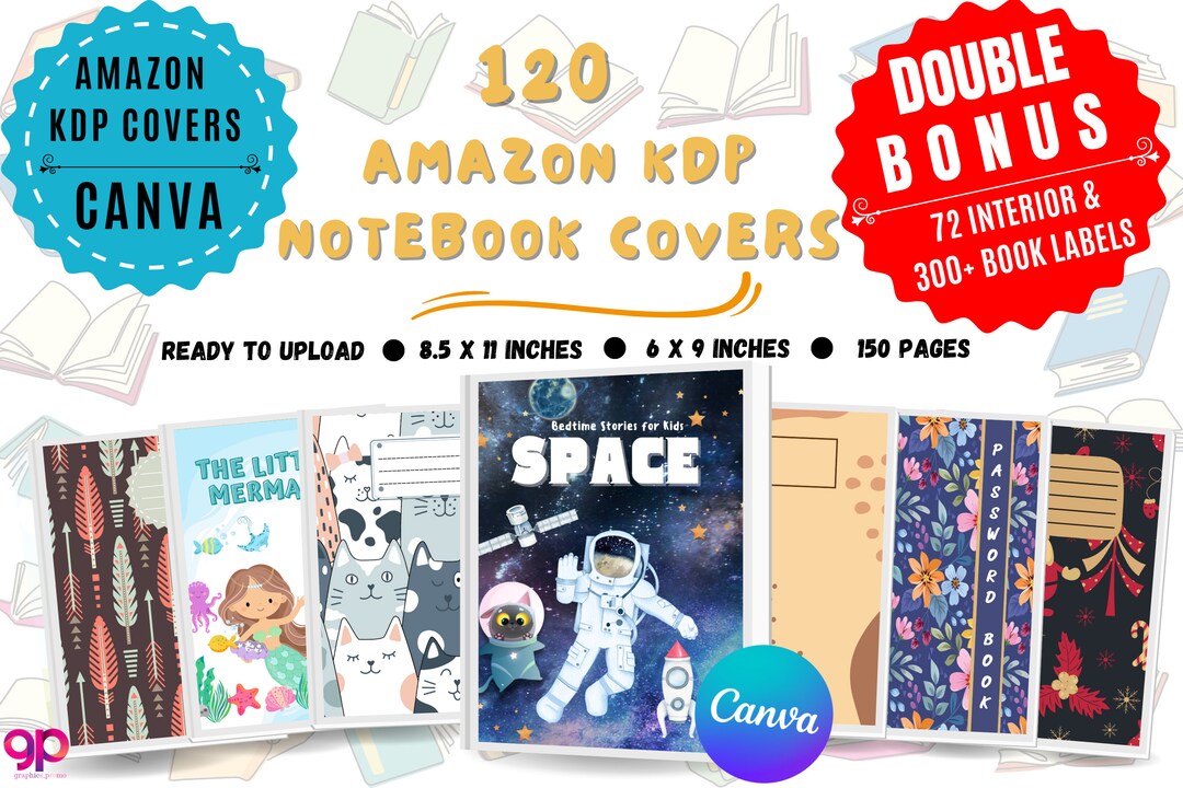 120 AMAZON KDP Cover Templates Canva Editable Kdp Book Etsy