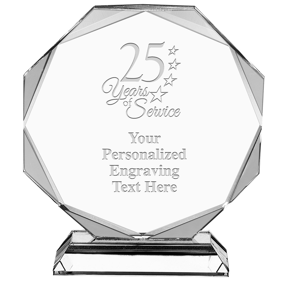 25 Years Of Service Award Custom Engraved 25 Year Work Anniversary