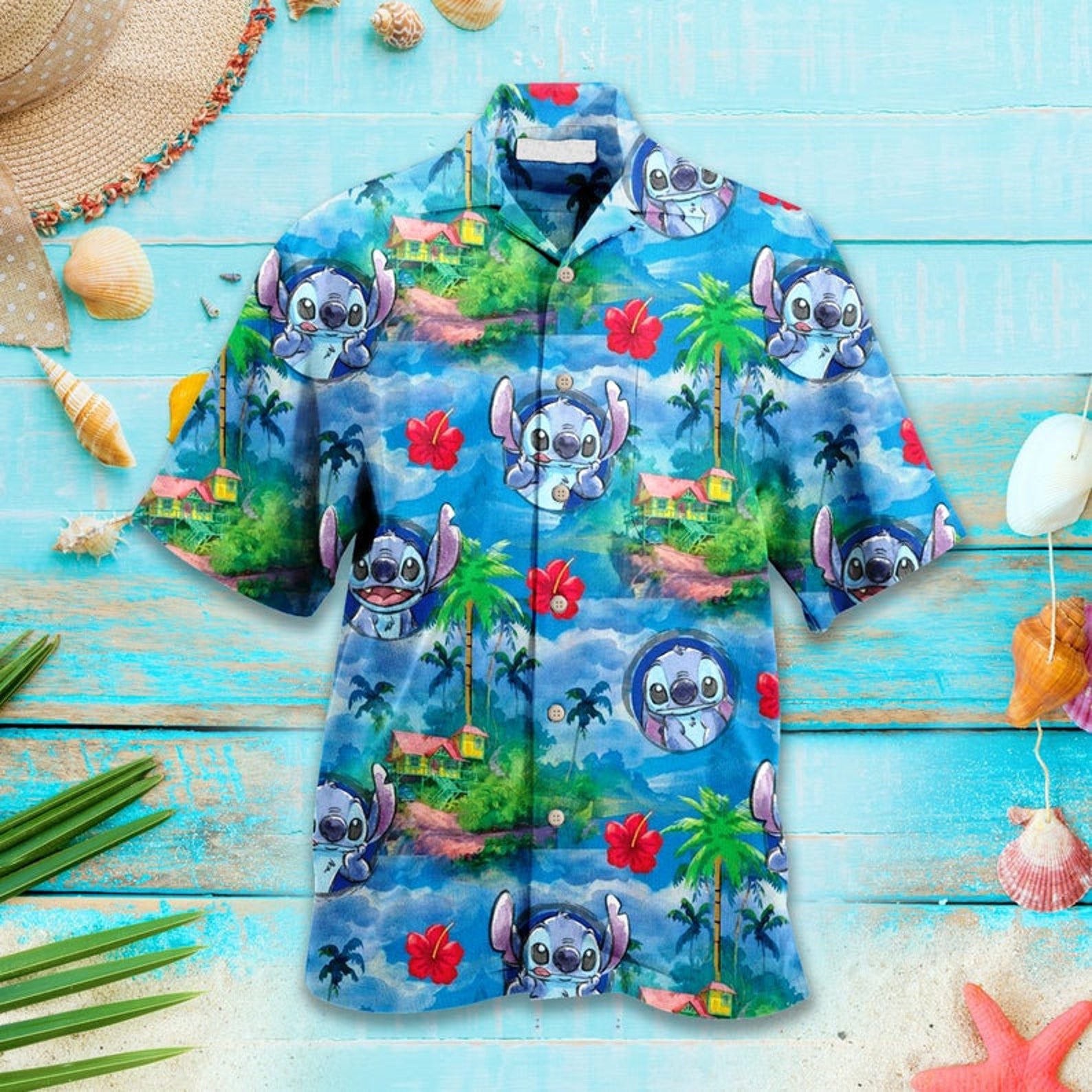 stitch with hawaiian shirt