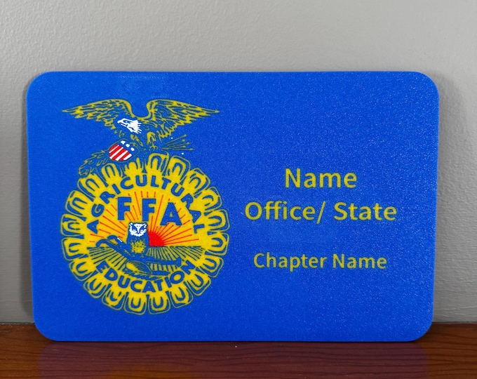 Personalized FFA Emblem Sign Horizontal | Custom Barn & Stall Decor - Etsy