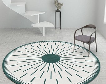 Modern Multi color Hand tufted Round carpet,Handmade carpet,Kids Round rugs Geometric rugs,area rug ,kids rug,soft rug.3x3,4x4,5x5,6x6.