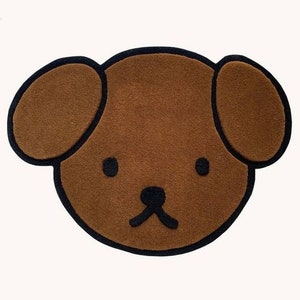 Funny Bear Hand tufted carpet, Handmade carpet,Kids Round rugs Geometric rugs, area rug ,Soft rug,kids rug, soft rug. 3x3,4x4,5x5,6x6. image 1