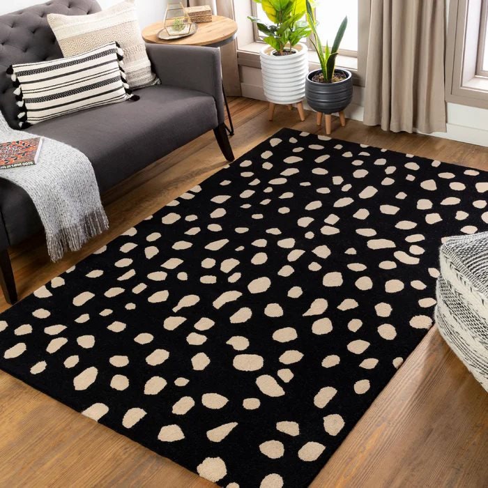Dot Texture Rug Exclusive Dot Luxury Modern Hand Tufted Rug, Cut Pile Rug, Abstract ...
