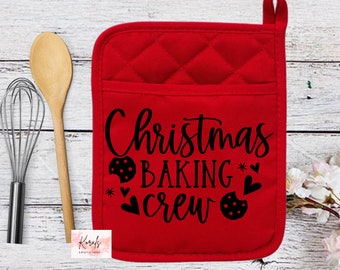 Christmas Potholder, Kitchen Gift Set