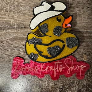 Cowboy duck, duck freshie, duck with cow print, duck lover, car smelly, car freshener, air freshener, friend gift, gift for her