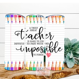 teacher appreciation, teacher tumbler, teacher life, good teacher, rainbow tumbler, colored pencils, big heart, shape little minds, teacher