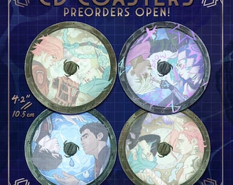 Arcane CD Coasters - Vi/Jinx, Timebomb, CaitVi, Jayvik