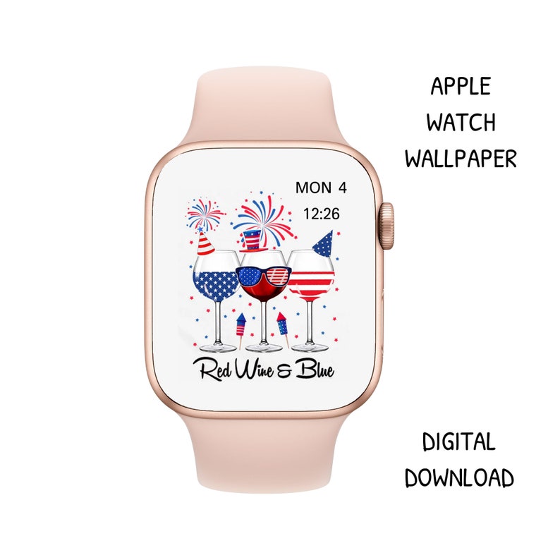 Apple Watch Wallpaper Independence Day Gift American Flag - Etsy