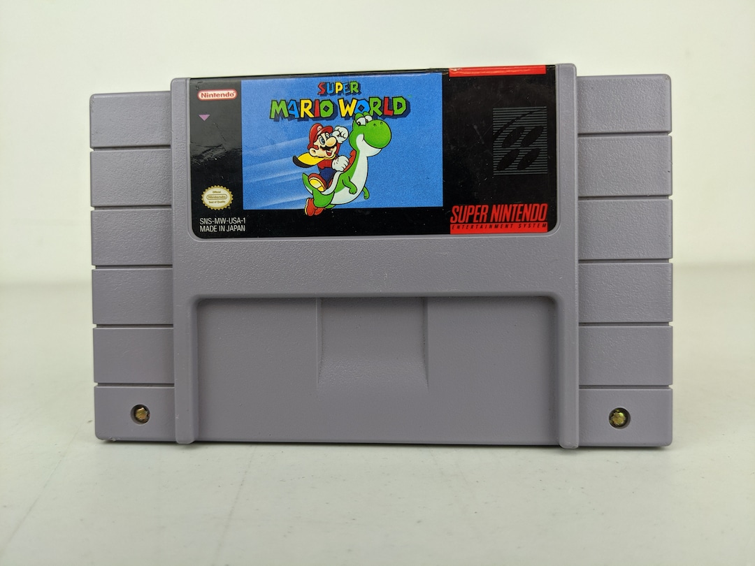 Super Mario World Authentic Nintendo SNES Game
