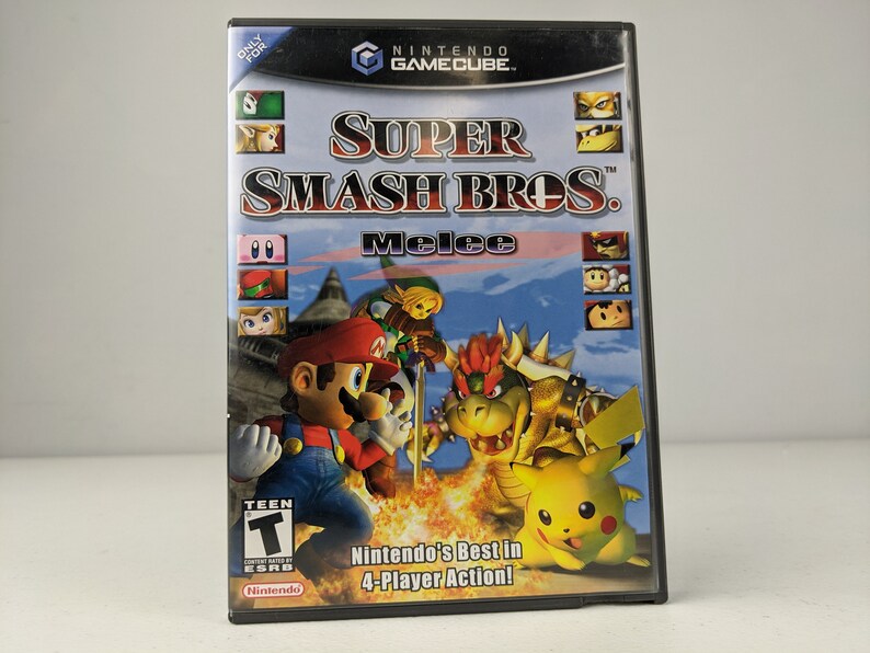 Super Smash Bros. Melee Authentic Nintendo Gamecube Game Etsy