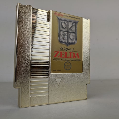 molécula Inadecuado Isla de Alcatraz Legend of Zelda Gold Authentic Nintendo NES Game - Etsy