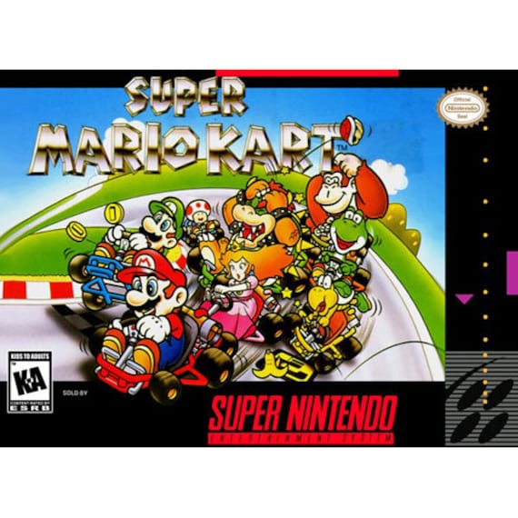 Super Mario Kart Authentic Nintendo SNES Game Etsy Ireland