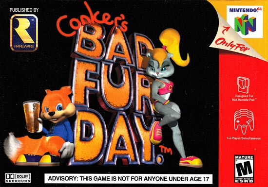 Nintendo Switch Conkers BAD FUR DAY Conker's Bad Fur Day - Authentic Nintendo 64 N64 Game - Etsy