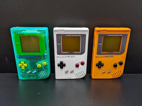 Original Nintendo Game Boy DMG With Upgraded Shell, New
