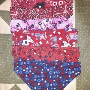 Small size, Over the collar dog bandanas