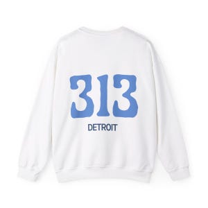 Detroit Crewneck Sweatshirt | 313 Crewneck Sweatshirt| Michigan Sweatshirt| Lions Crewneck