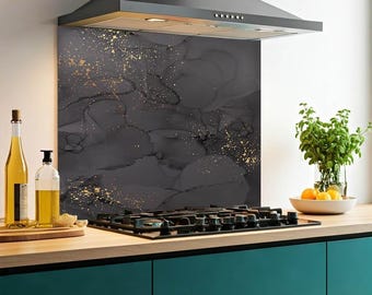 Kitchen Glass Splashback Toughened and Heat Resistant Tile Cooker Panel in Various Sizes and Made to Measure on Request | Design No. 2201