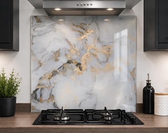 Kitchen Glass Splashback Toughened Tile Cooker Panel Any Size | Design No.2067