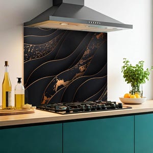 Kitchen Glass Splashback Toughened Tile Cooker Panel Any Size | Design No.2144