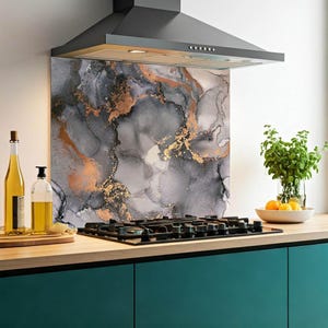 Kitchen Glass Splashback Toughened Tile Cooker Panel Any Size | Design No.2115 image 3