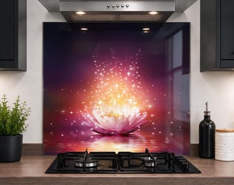 Kitchen Glass Splashback Toughened Tile Cooker Panel Any Size | Design No.2066