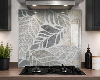 Kitchen Glass Splashback Toughened Tile Cooker Panel Any Size | Design No.2062