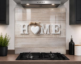 Printed Glass Kitchen Splashback 6mm Toughened Heat Resistant Hob Design No 2059