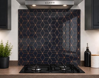Printed Glass Kitchen Splashback 6mm Toughened Heat Resistant Hob Design No 2038
